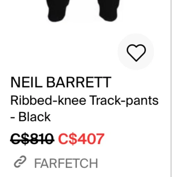 Neil Barrett Ribbed-knee Track-pants - Picture 3 of 3